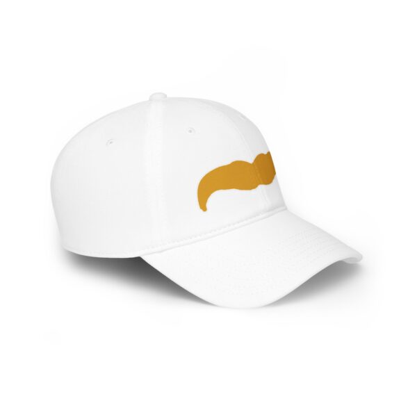 Baseball Cap with Blond Mustache - Perfect for Movember - Image 3