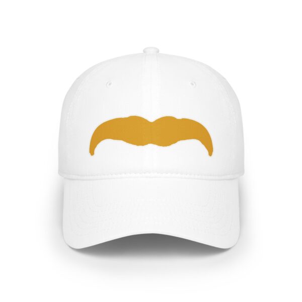 Baseball Cap with Blond Mustache - Perfect for Movember