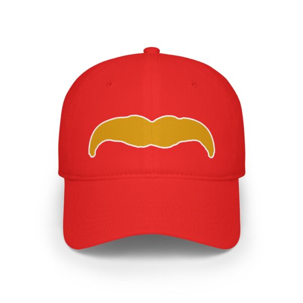 Baseball Cap with Blond Mustache - Perfect for Movember - Image 5