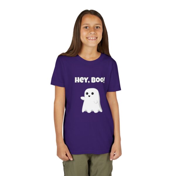 Halloween Shirt Cute Ghost 'Hey Boo' Youth Tee